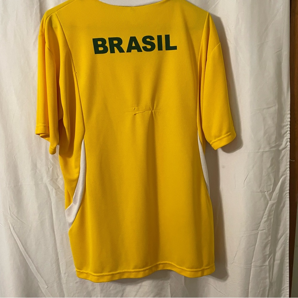 Brazilian Olympic jersey, men’s large, yellow with green accents